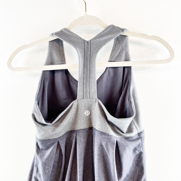 Lululemon Power Dance Tank Top Racerback Workout Black Gray 6 - Picture 10 of 10